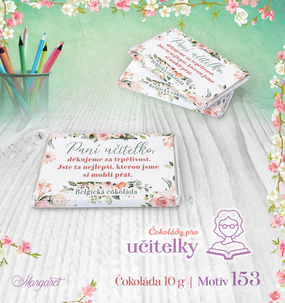 Belgické čokoládky 10 g (7 ks) | Motiv 153
